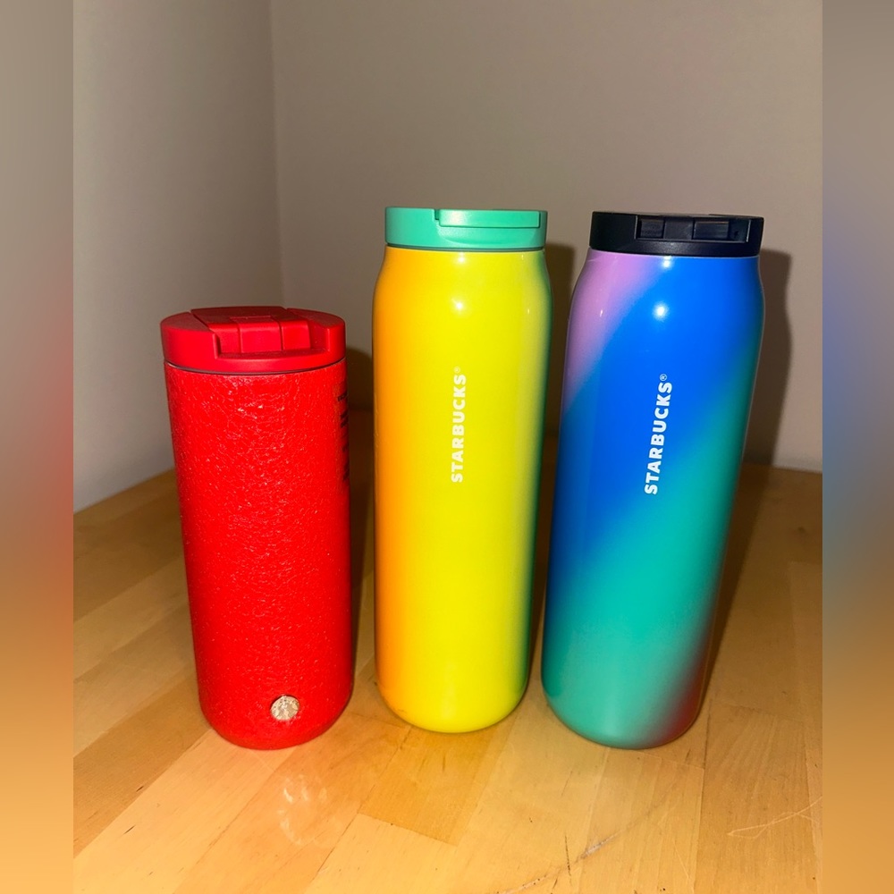 NWT Starbucks Hot Coffee Traveler Cups - Set of 3